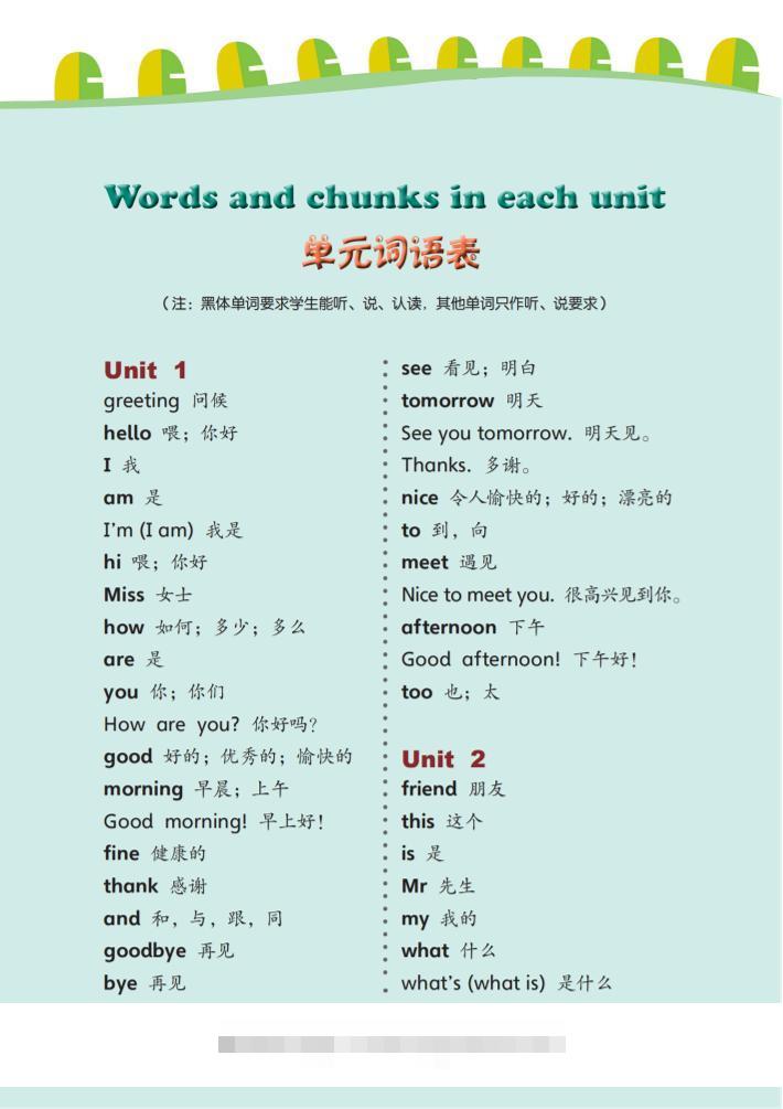 三上英语（鲁科版）单词表-舰云站点