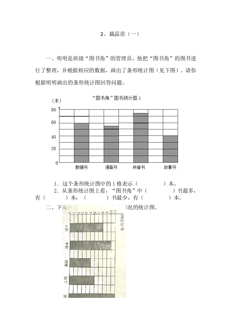 四年级数学下册6.2栽蒜苗（一）-小哥网