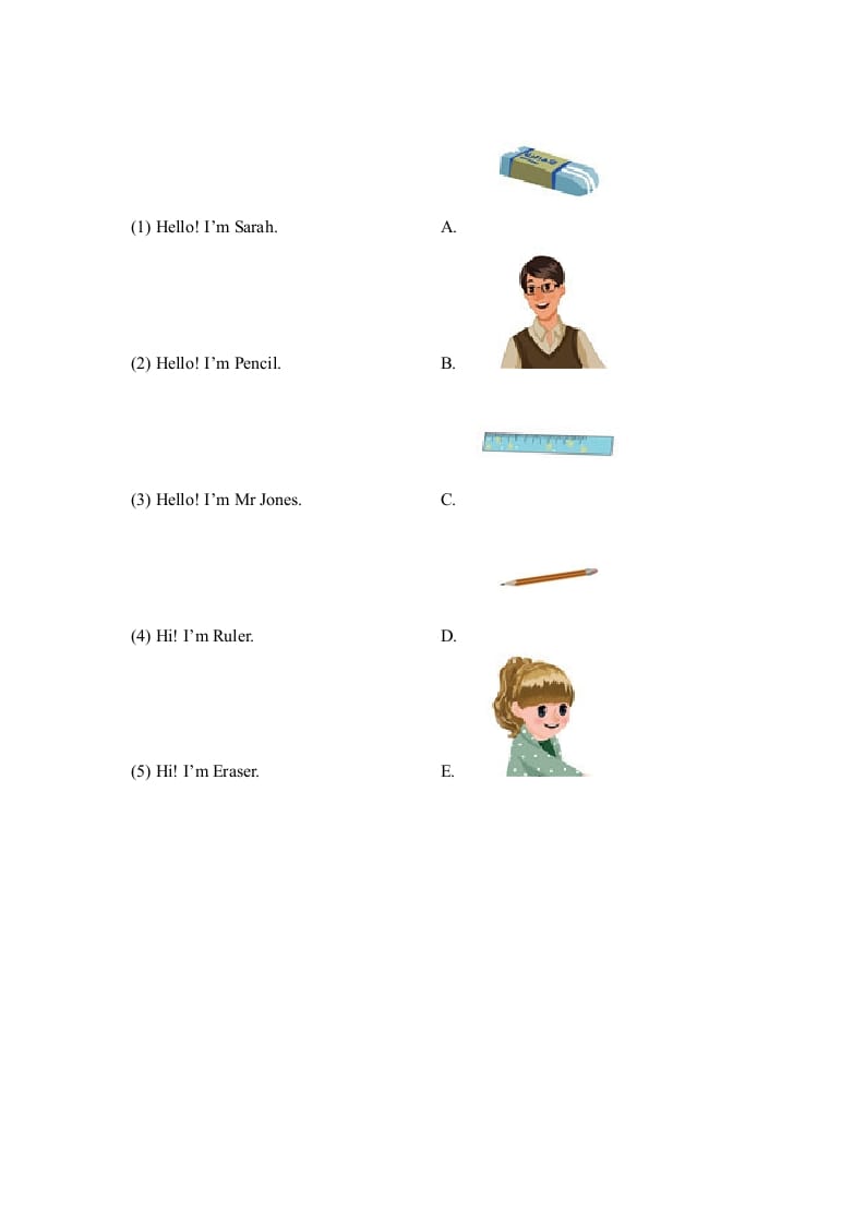 图片[3]-三年级英语上册Unit1_A_Let’s_learn同步习题(4)（人教版一起点）-小哥网
