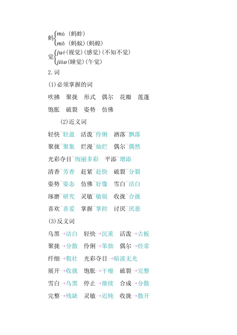 图片[2]-三年级语文下册第一单元知识小结-小哥网