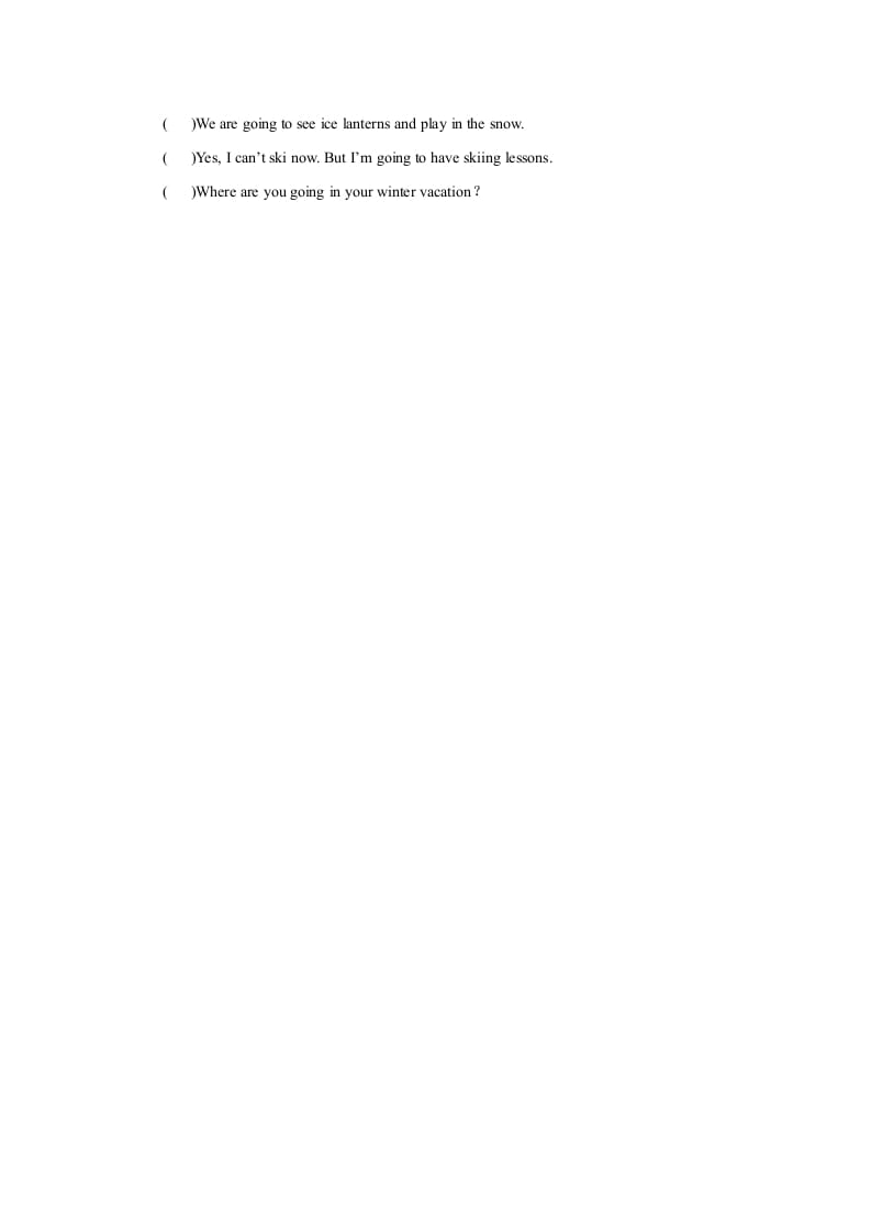 图片[2]-六年级英语上册Unit6习题——第二课时（人教版一起点）-小哥网