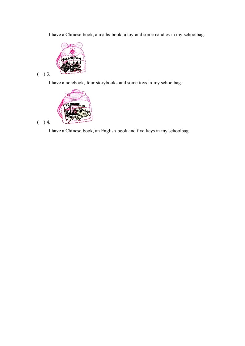 图片[2]-四年级英语上册Unit2_B_Read_and_write同步习题（人教版一起点）-小哥网