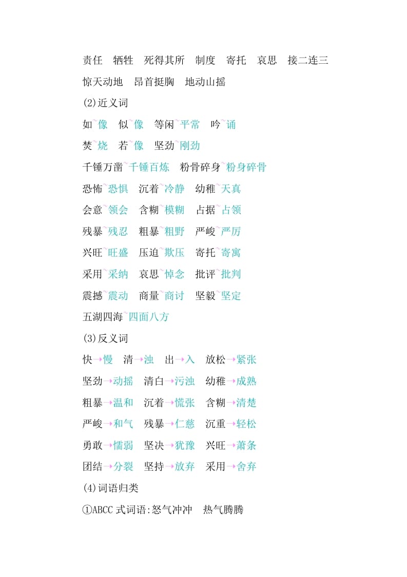 图片[2]-六年级语文下册第四单元知识小结-小哥网