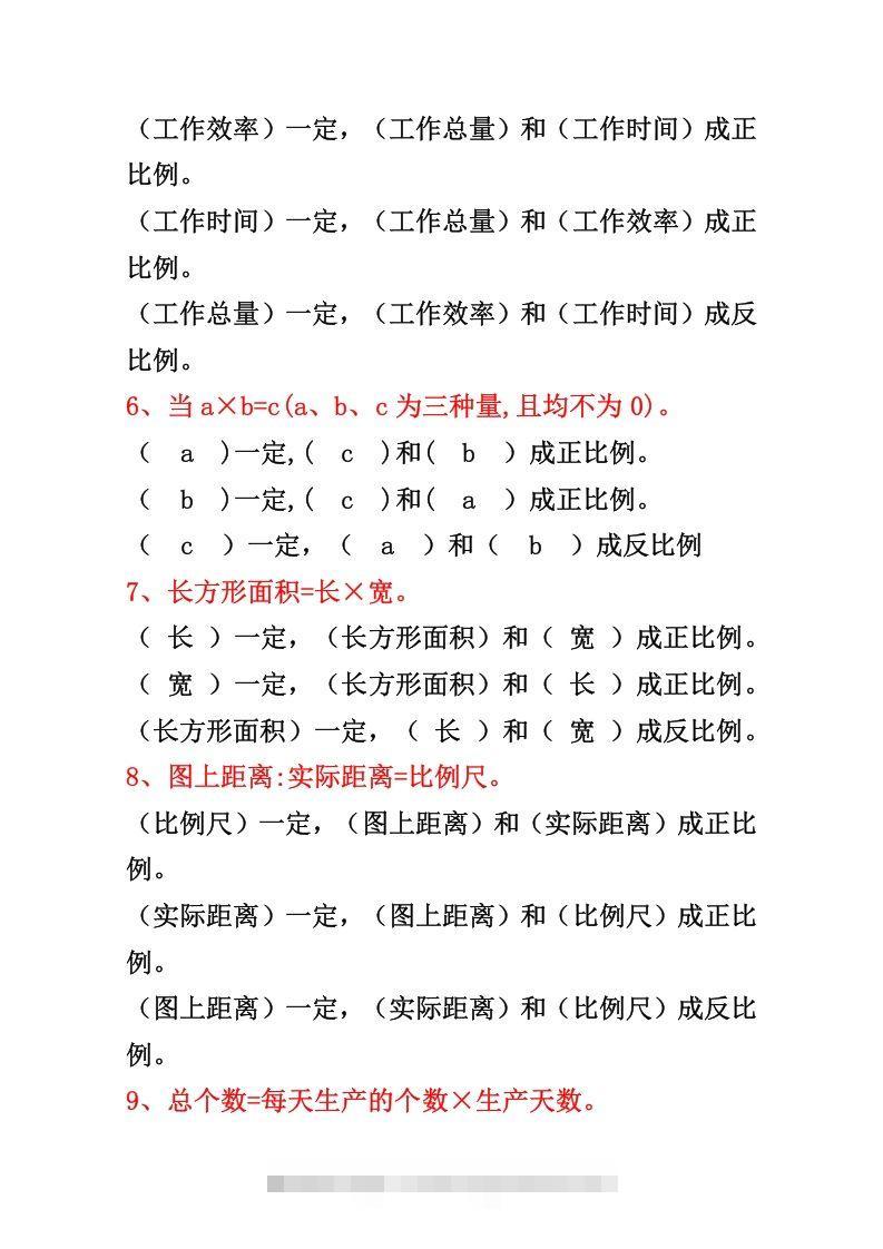 图片[2]-六年级下册正反比例公式归纳总结-小哥网