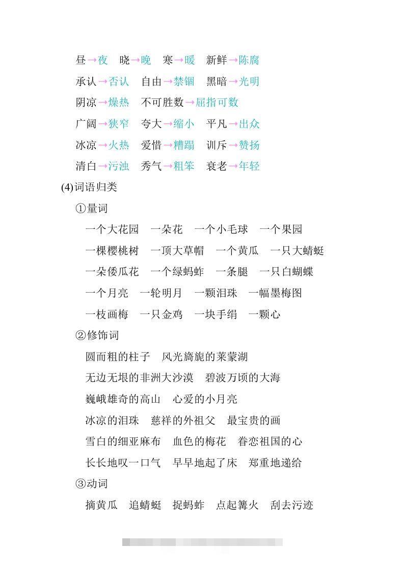 图片[3]-五年级语文下册第一单元知识小结（部编版）-资源V站