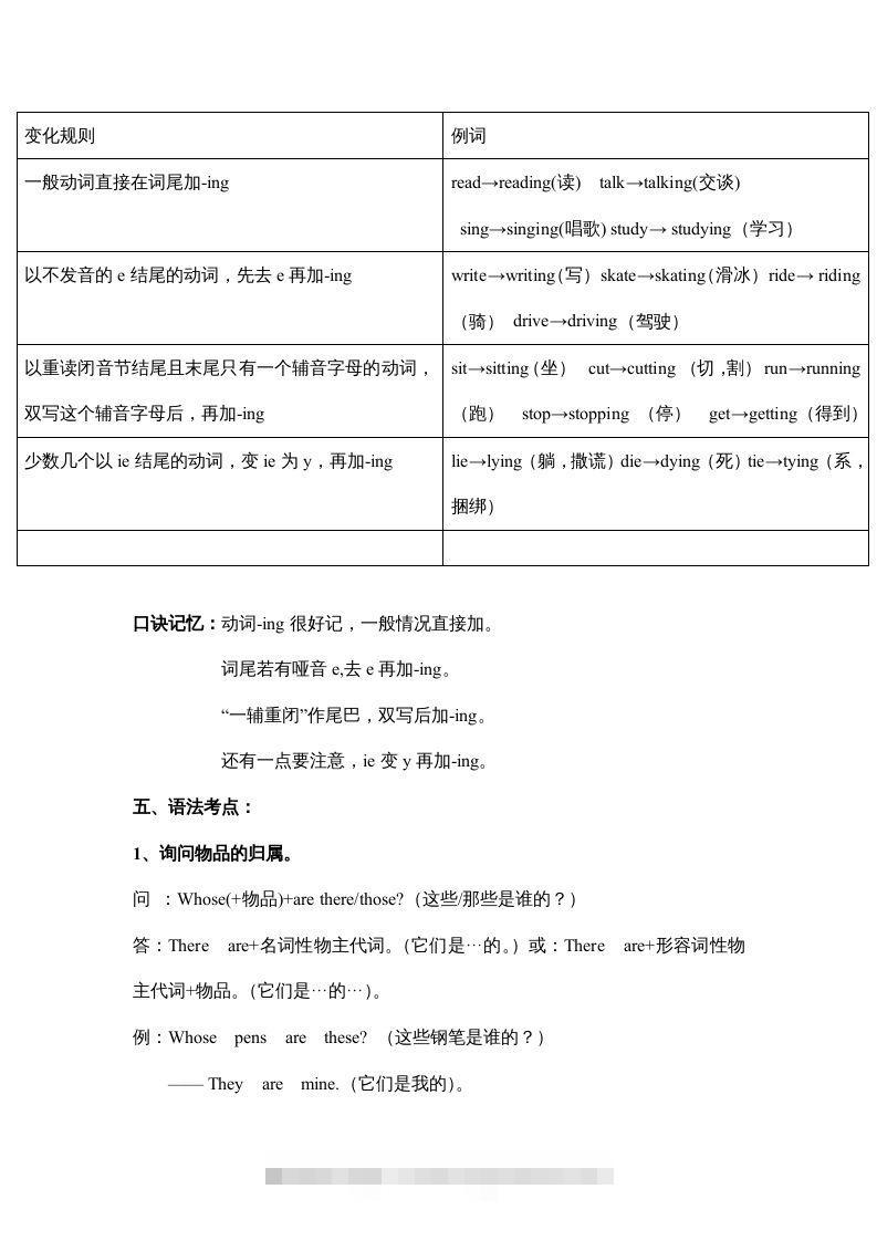 图片[3]-五年级英语下册素材-期末复习Unit5_（人教PEP版）-资源V站