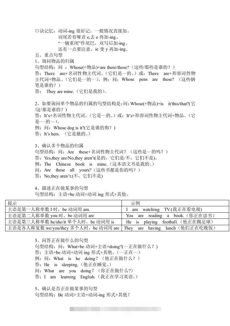 图片[2]-五年级英语下册Unit5单元知识梳理（人教PEP版）-资源V站