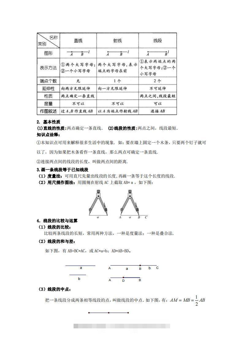 图片[2]-青岛版七年级上册数学知识点汇总-资源V站
