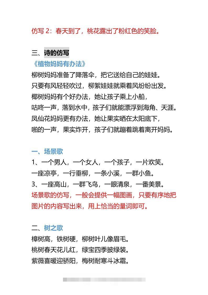图片[3]-二年级上册语文重点句子仿写-资源V站