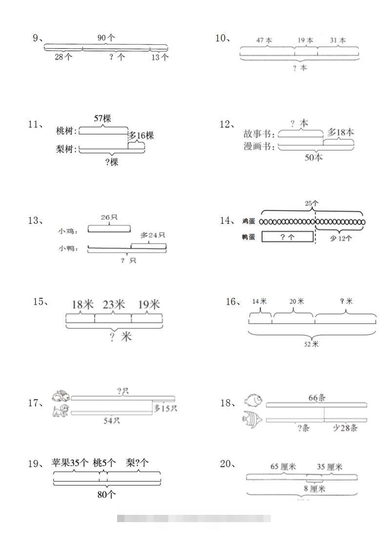 图片[2]-二上数学典型线段图列式计算-资源V站