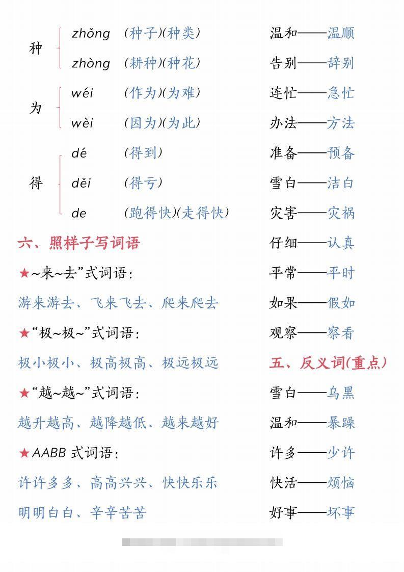 图片[2]-【1-8单元汇总知识要点（26页）】二上语文-资源V站