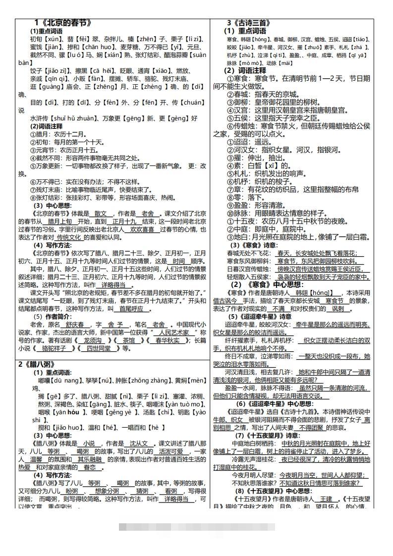 【课课贴】六下语文-资源V站
