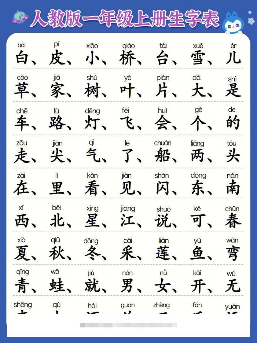 图片[2]-一年级上册必认300字-小哥网