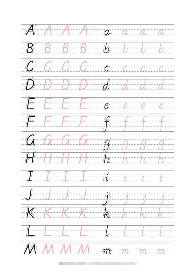 书写体26个字母-小哥网