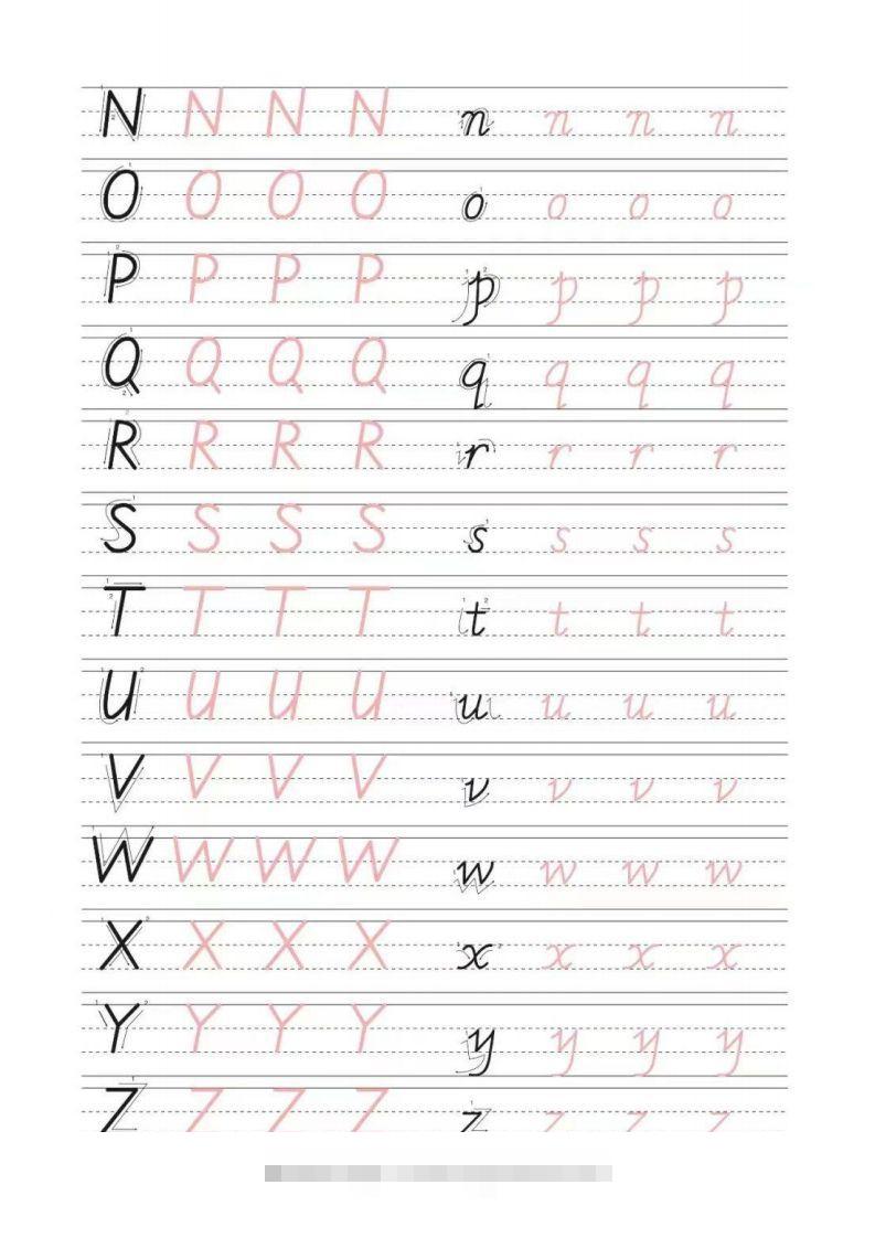 图片[2]-书写体26个字母-小哥网