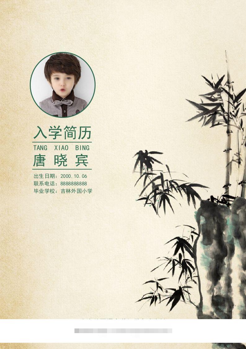 多页-小升初简历05-资源V站