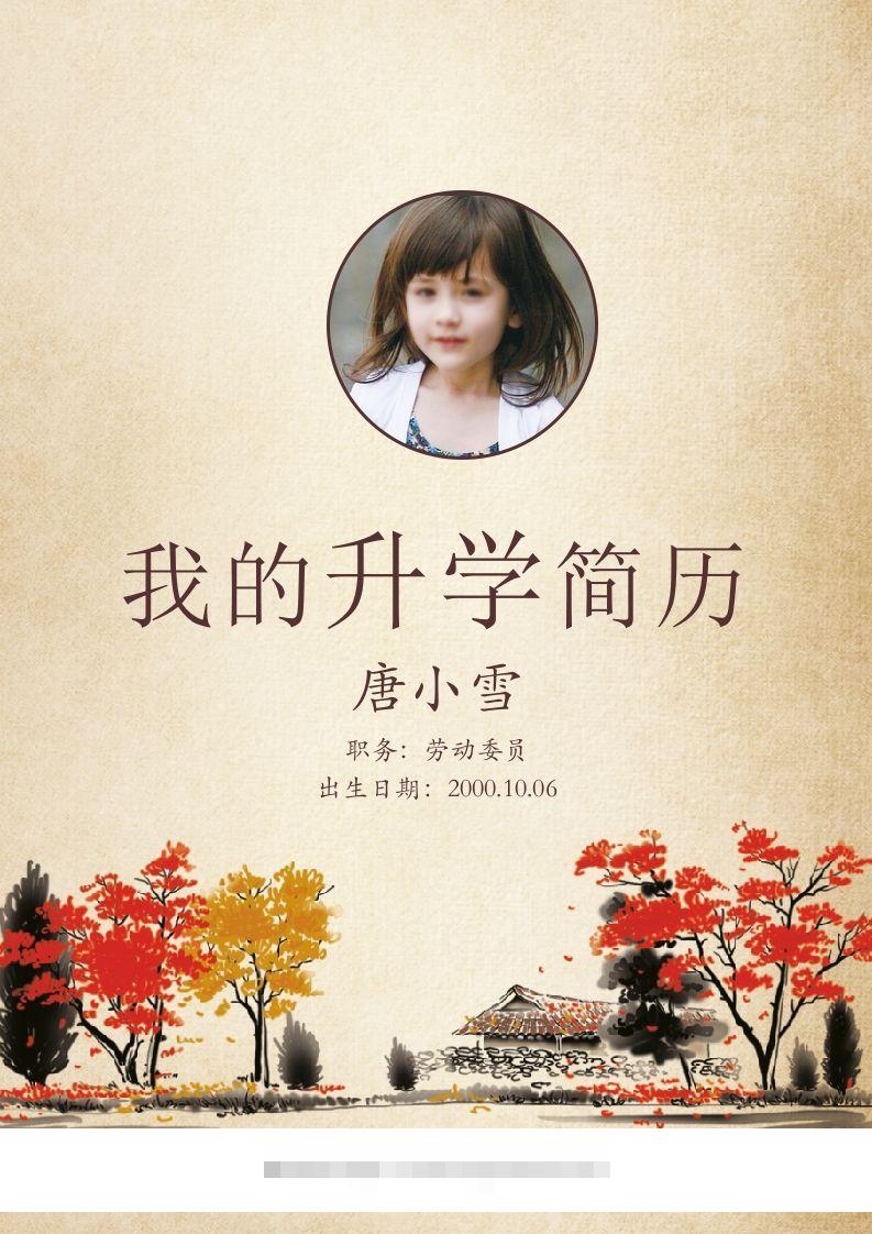 多页-小升初简历32-资源V站